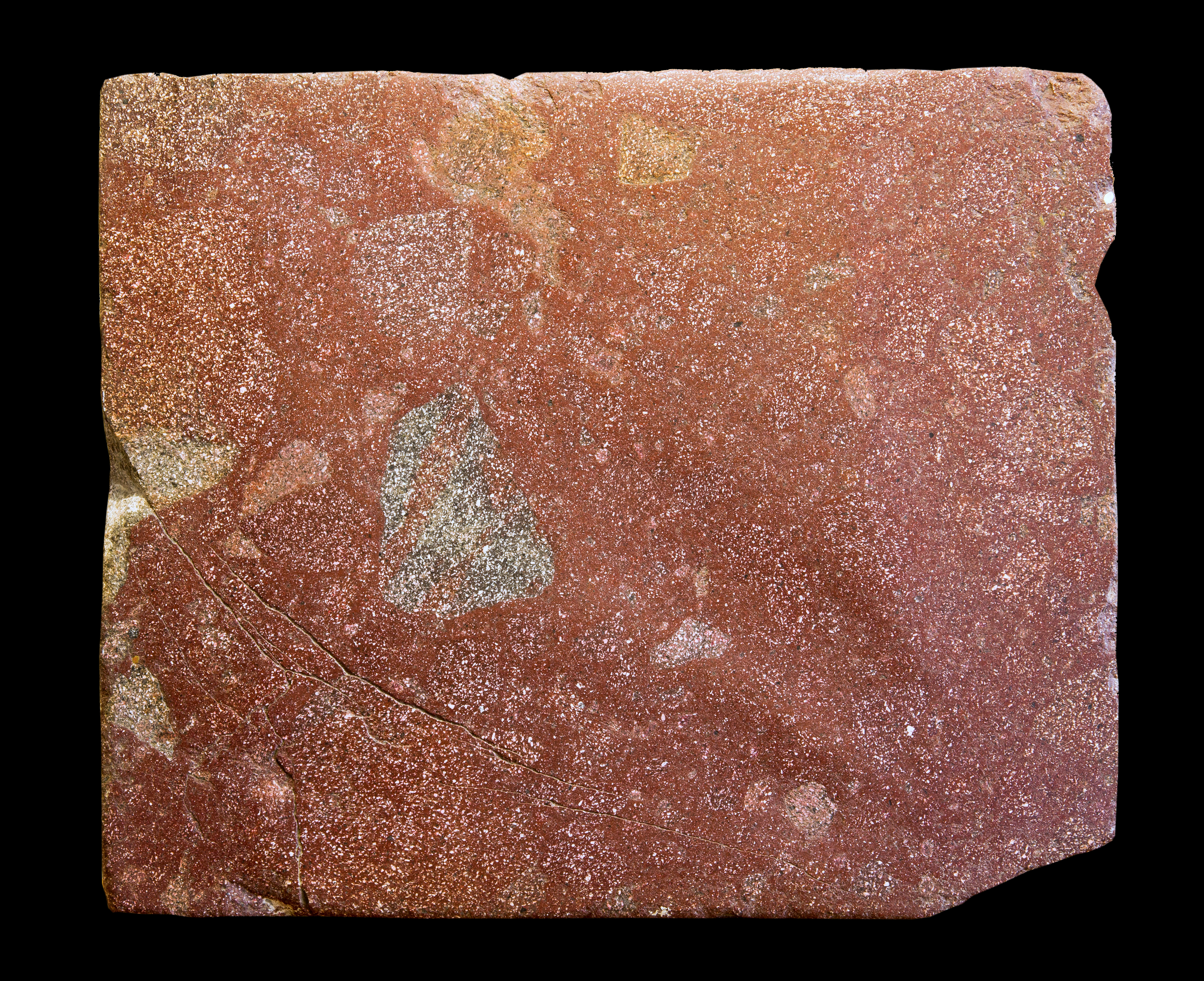 A Substantial and Weighty Ancient Porphyry Slab / Lid 